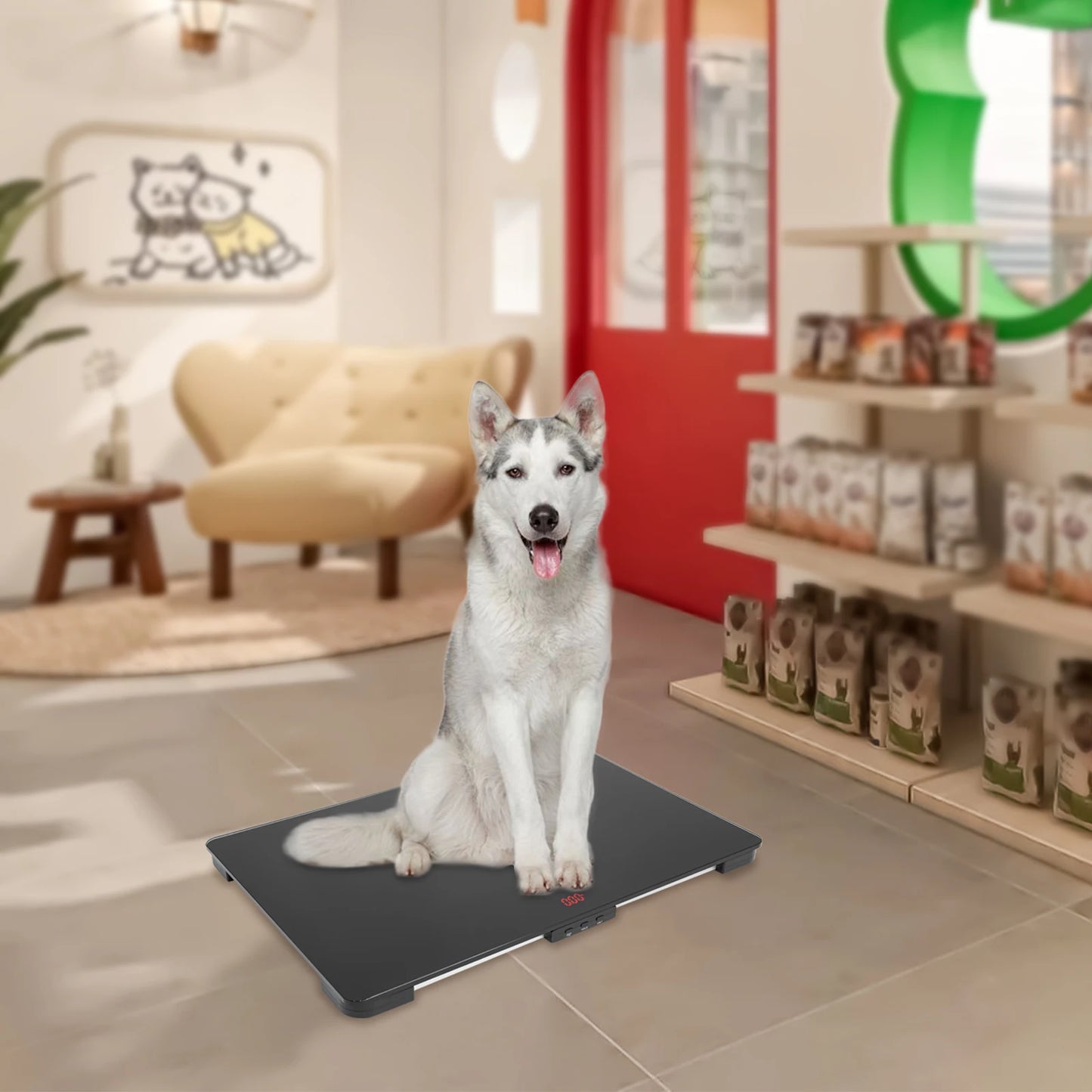 Digital Pet Scale – 100kg Capacity with LCD Display for Dogs, Cats & Small Animals