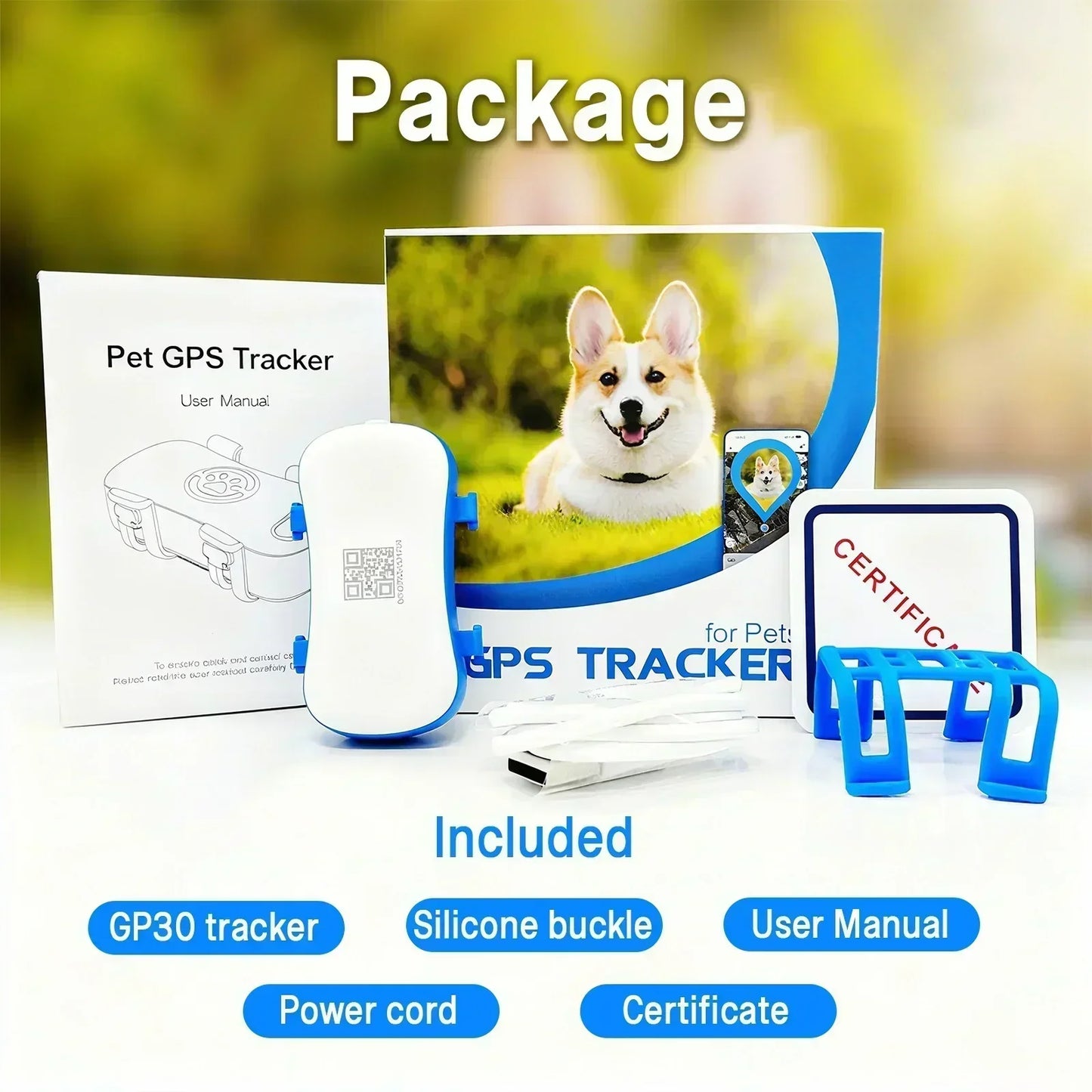 4G GPS Pet Tracker for Dogs & Cats – Real-Time Tracking, Built-In SIM, IP67 Waterproof