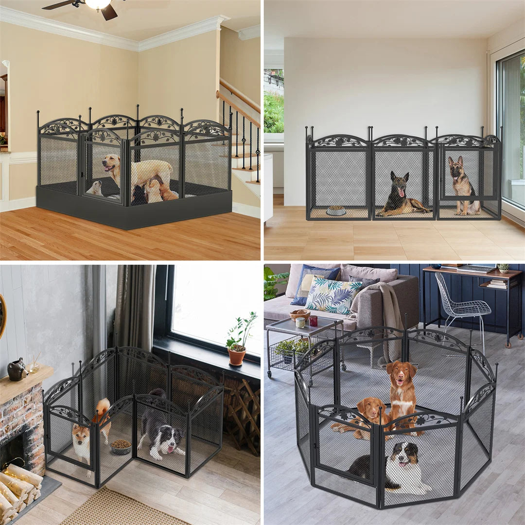 8-Panel Heavy Duty Dog Playpen – Indoor & Outdoor