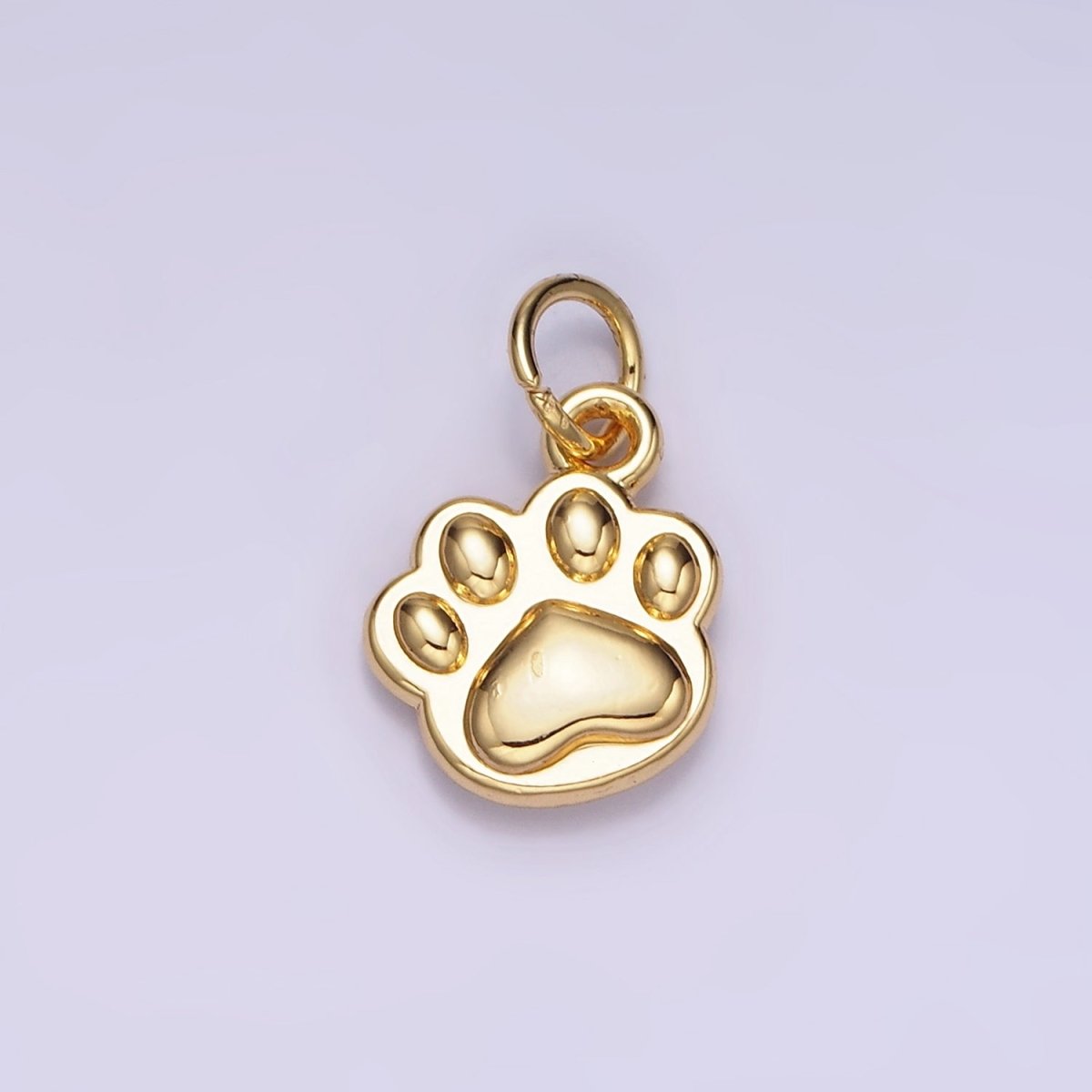 14K Gold Filled Mini Pet Pawprint Charm – Minimalist Gold & Silver Jewelry for Pet Lovers