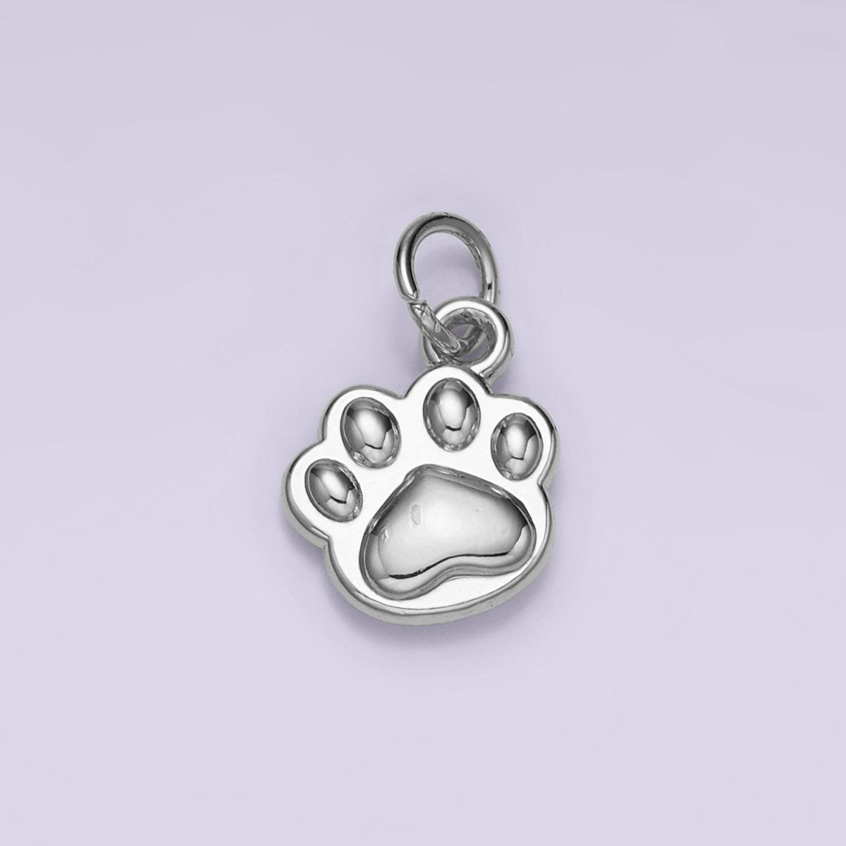 14K Gold Filled Mini Pet Pawprint Charm – Minimalist Gold & Silver Jewelry for Pet Lovers