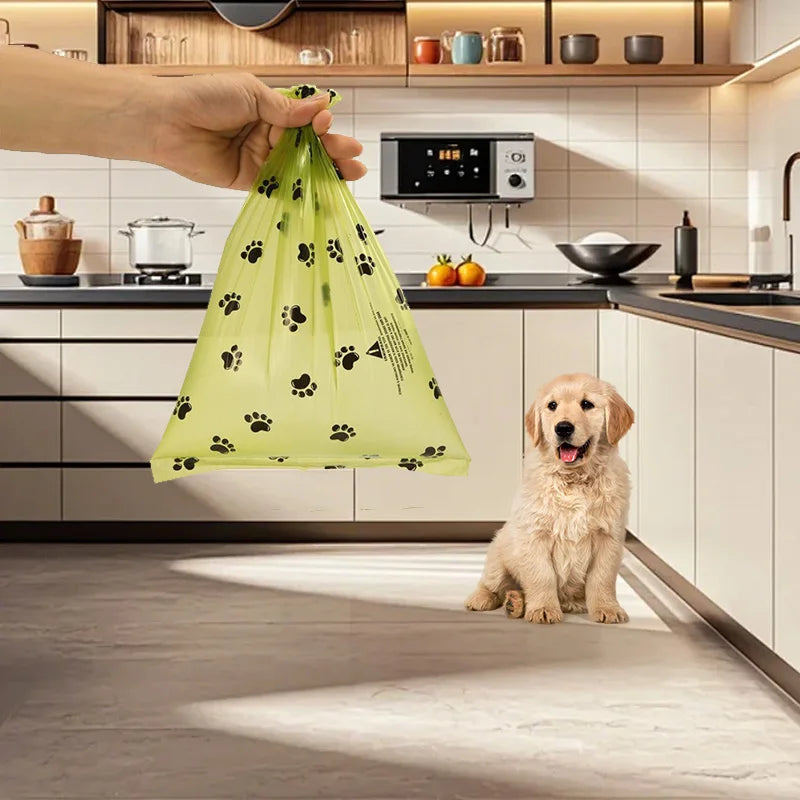 Eco-Friendly Pet Waste Bags – Biodegradable, Scented & Leakproof with Dispenser for Dogs & Cats