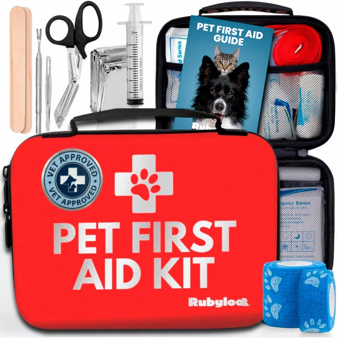 Pet First Aid Kit for Dogs & Cats – Vet-Approved Emergency Essentials for Happy Fur Babies