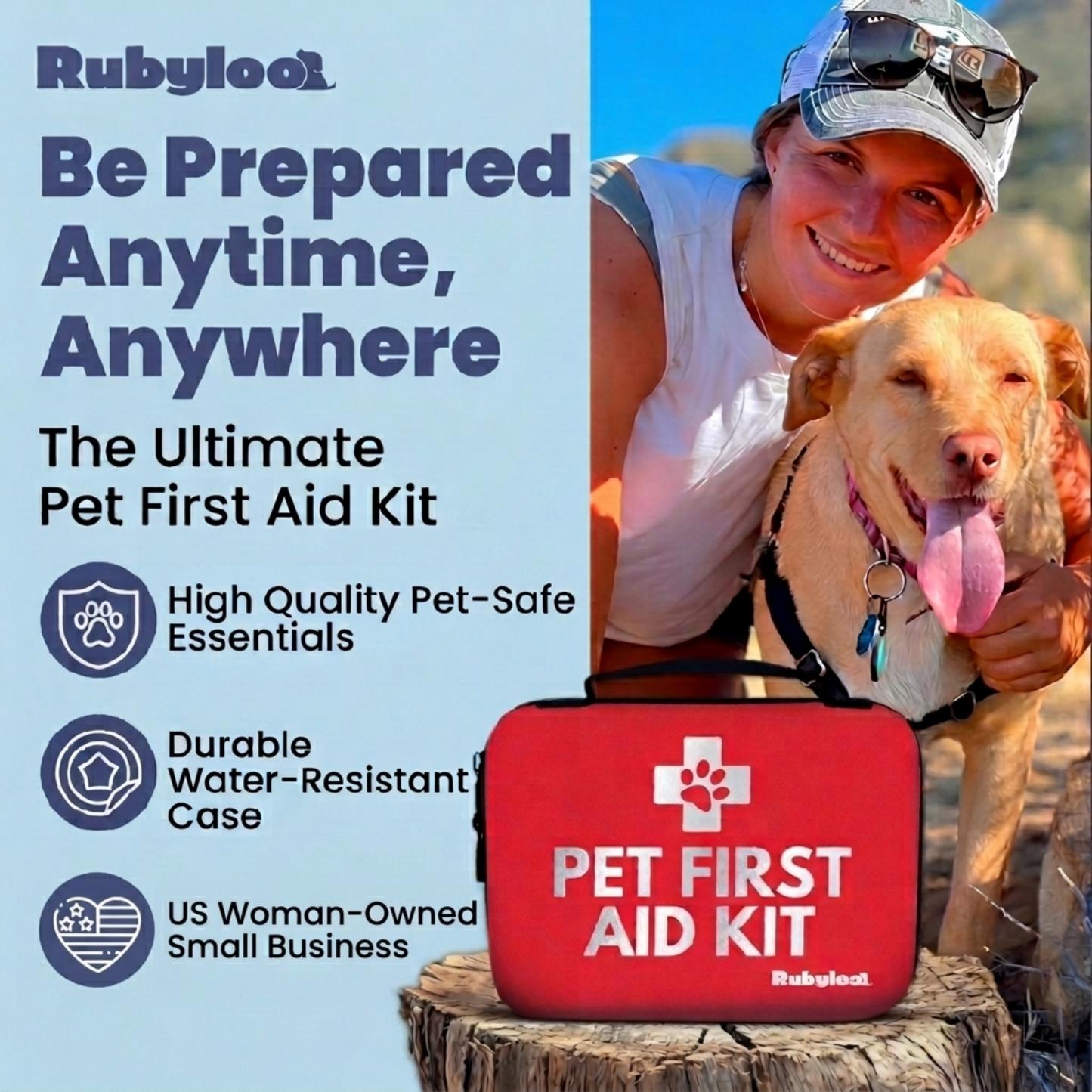 Pet First Aid Kit for Dogs & Cats – Vet-Approved Emergency Essentials for Happy Fur Babies