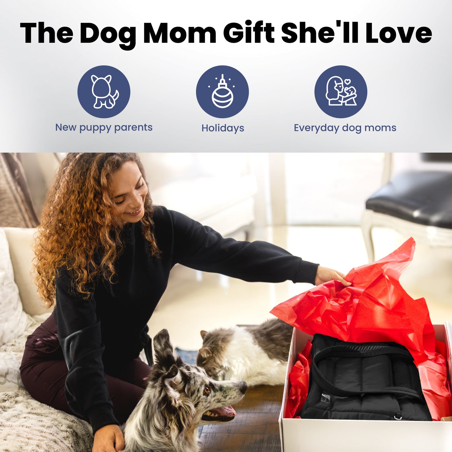 Puffer Dog Travel Bag for Dog Moms – Stylish Quilted Nylon Tote with Collapsible Bowls & Organizer Pockets
