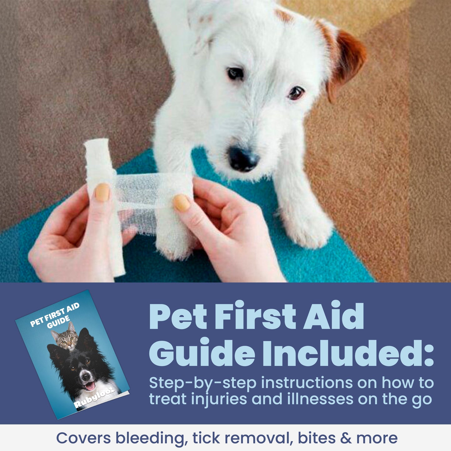 Pet First Aid Kit for Dogs & Cats – Vet-Approved Emergency Essentials for Happy Fur Babies
