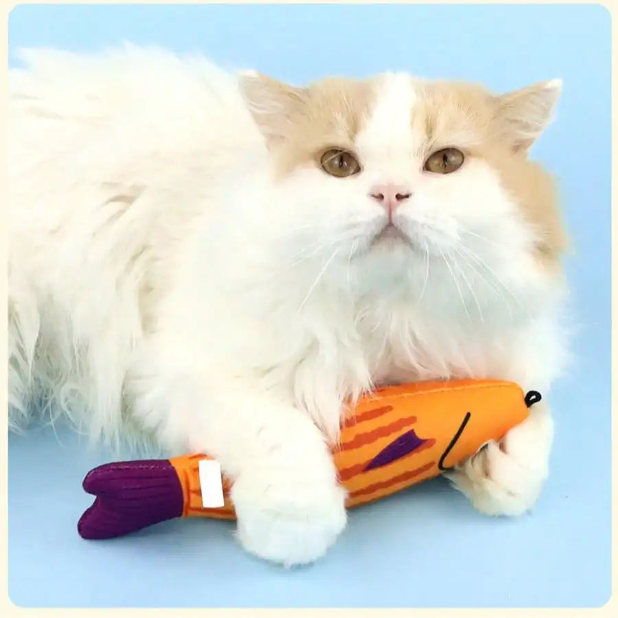 Realistic Fish Cat Kicker Toy – Sound-Producing Interactive Plush for Indoor Cats