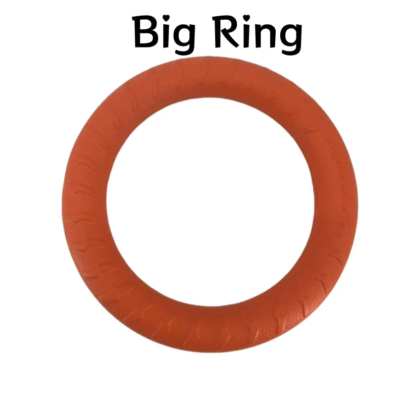 EVA Foam Dog Toy Ball – Floating, Bite-Resistant Rope Ball with Pull Ring for Fetch, Training & Teething