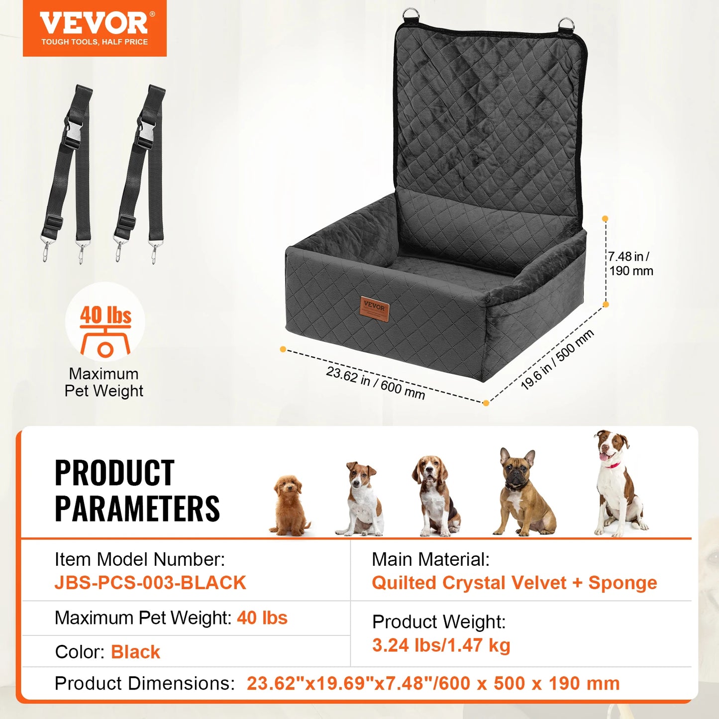 Waterproof Pet Car Seat Cover