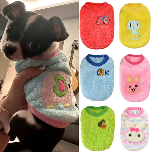 Tea Cup Dog Sweater – Cozy Fleece Pullover for Small Dogs