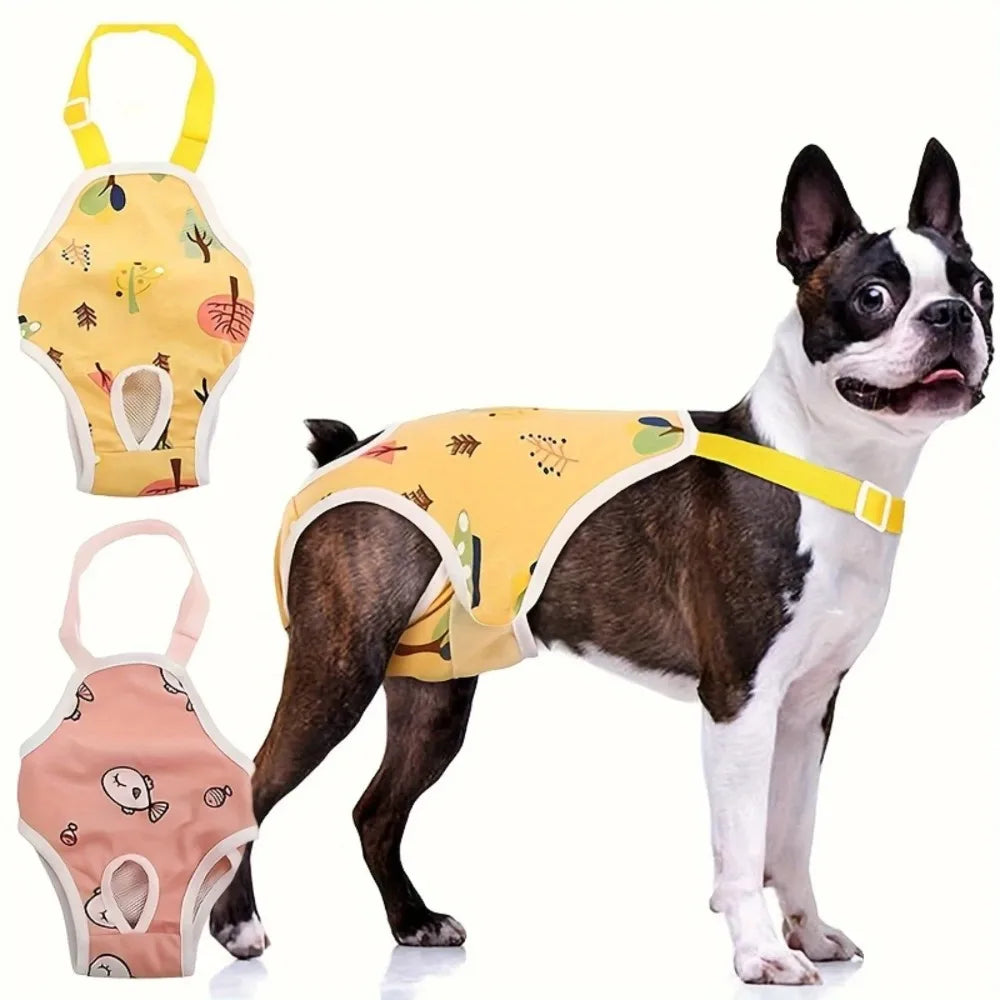 Reusable Female Dog Diapers – Washable, Adjustable & Breathable