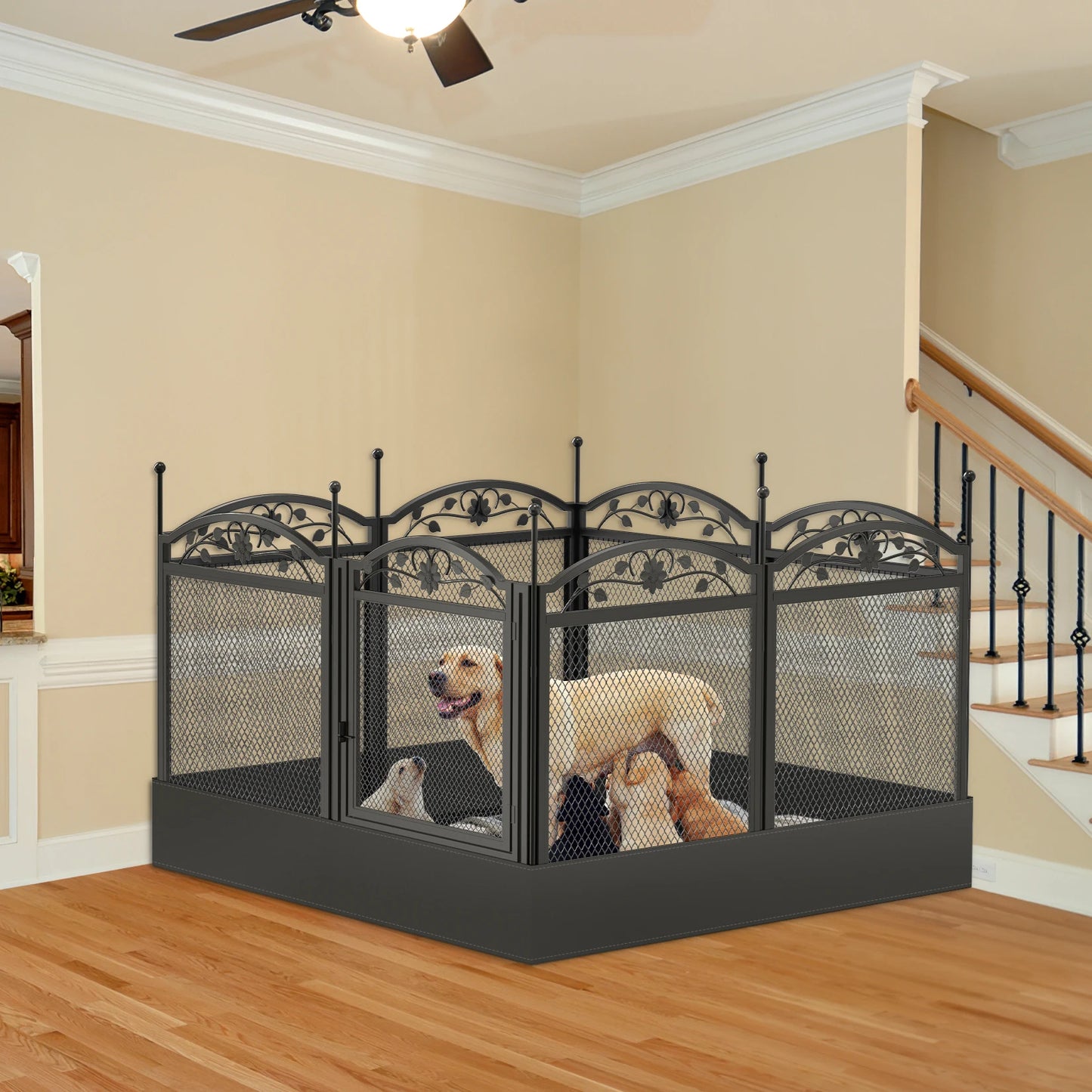 8-Panel Heavy Duty Dog Playpen – Indoor & Outdoor
