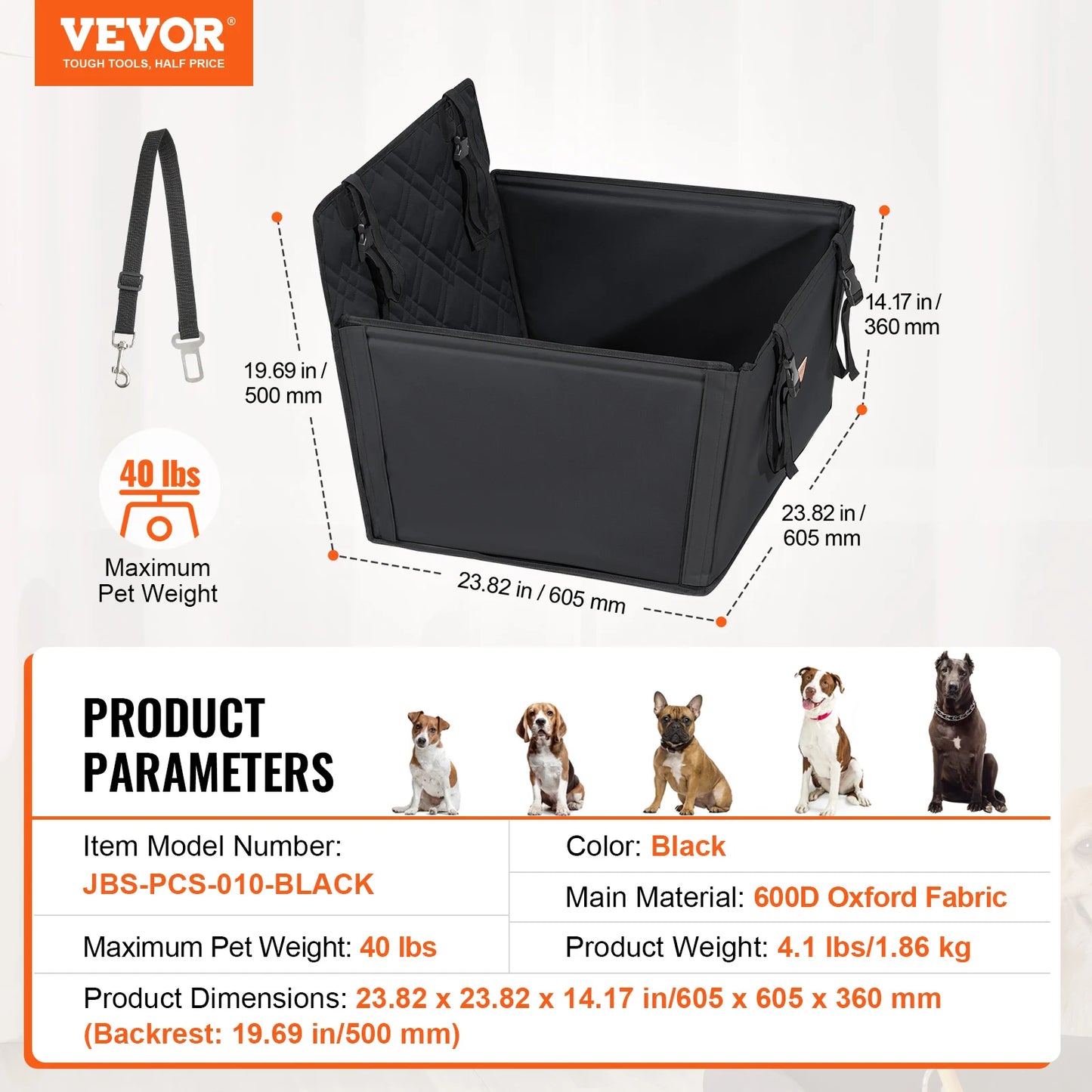 Waterproof Pet Car Seat Cover