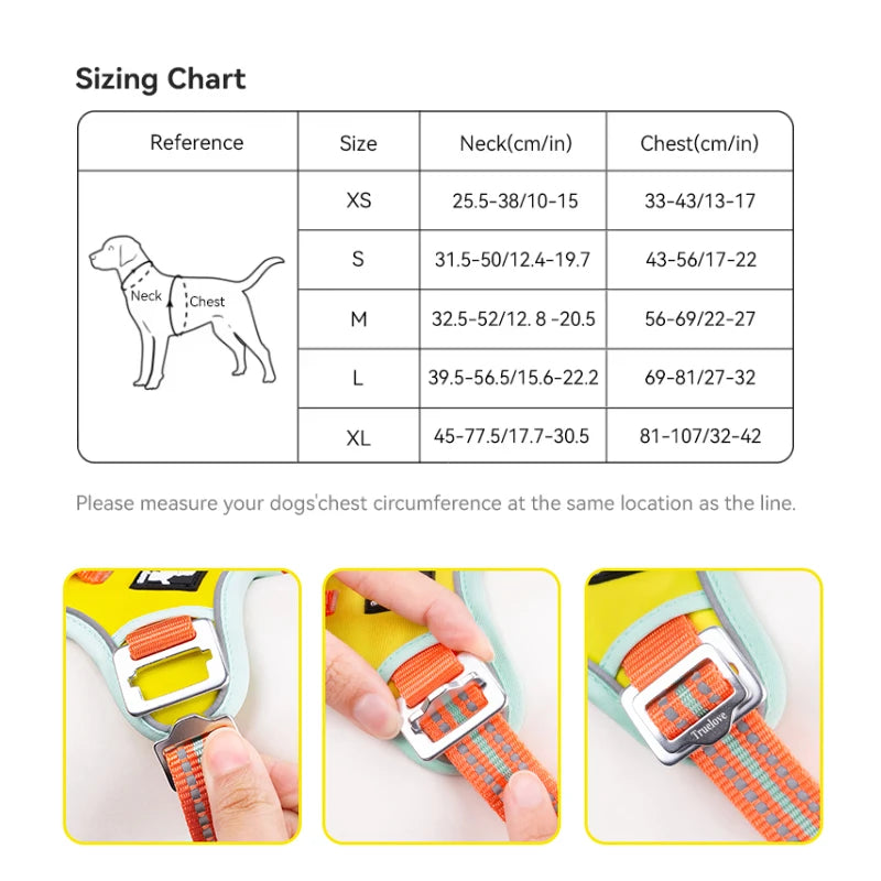 No Pull Dog Harness – Reflective & Breathable