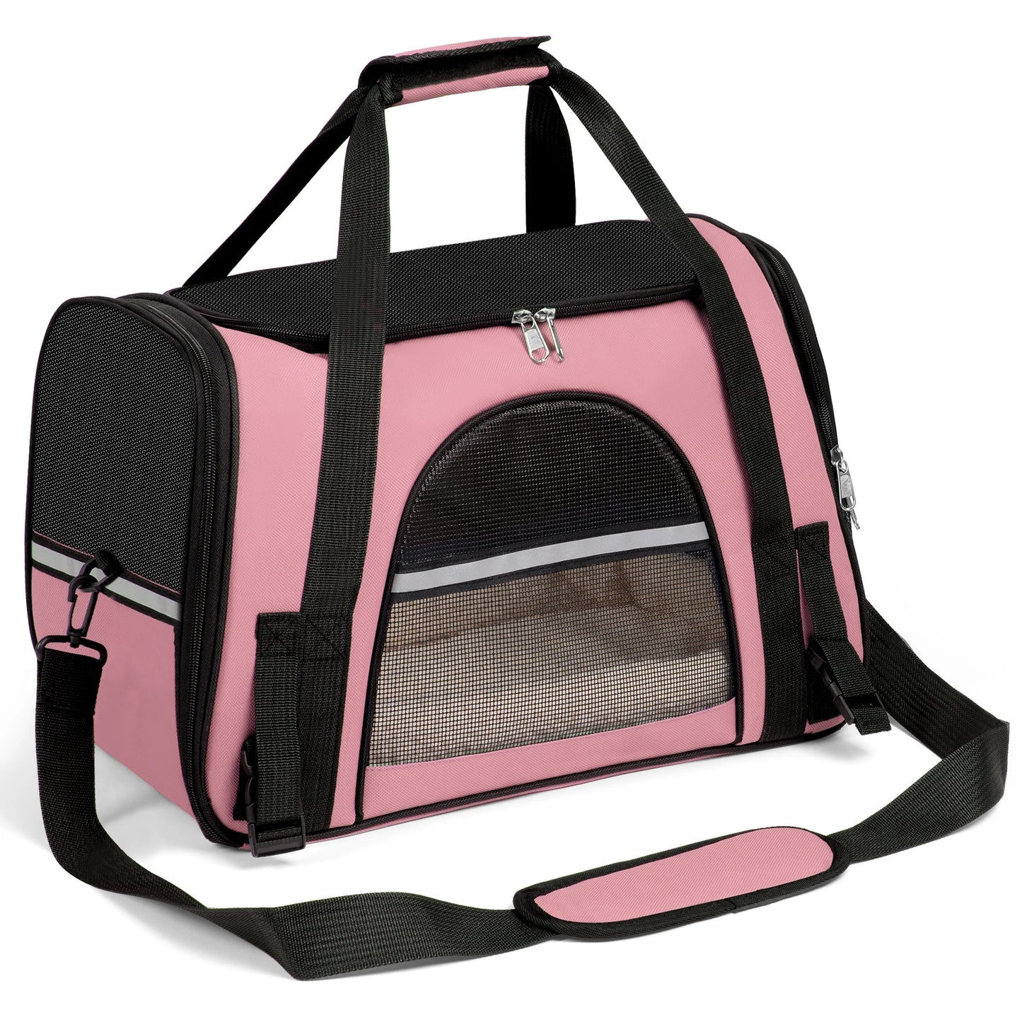 Soft-Sided Pet Carrier Bag – Airline Approved, Foldable Travel Bag for Cats & Small Dogs Up to 15 lbs