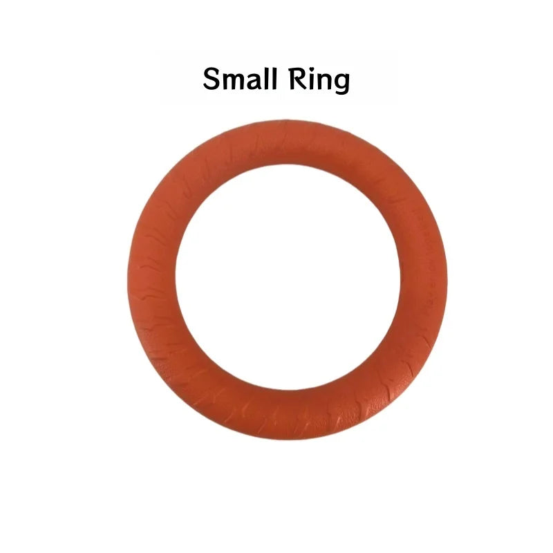 EVA Foam Dog Toy Ball – Floating, Bite-Resistant Rope Ball with Pull Ring for Fetch, Training & Teething