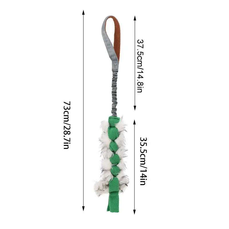 Squeaky Rope Dog Toy – Interactive Chew & Teething Toy with Elastic Drawstring for Puppies & Dogs