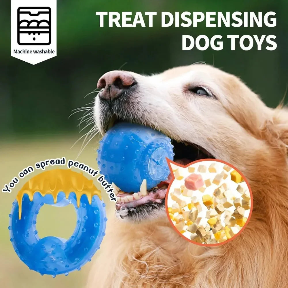 Freezable Dog Chew Toys – Ice Series Teething Balls & Bones for Summer