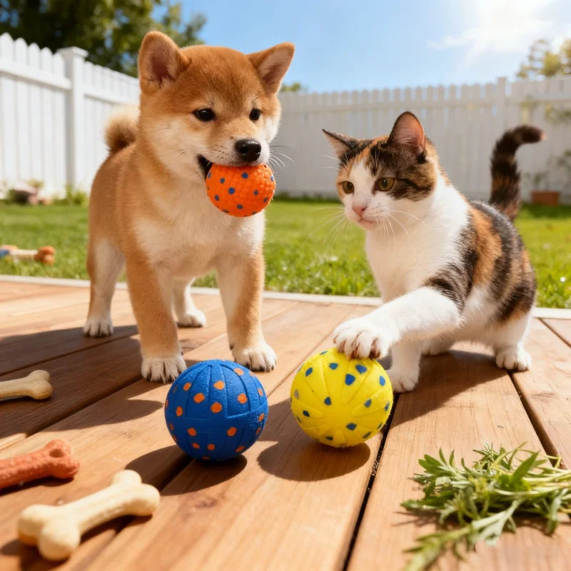 Interactive Automatic Moving Dog Ball – Bouncing & Rotating Smart Ball for Small, Medium & Large Dogs