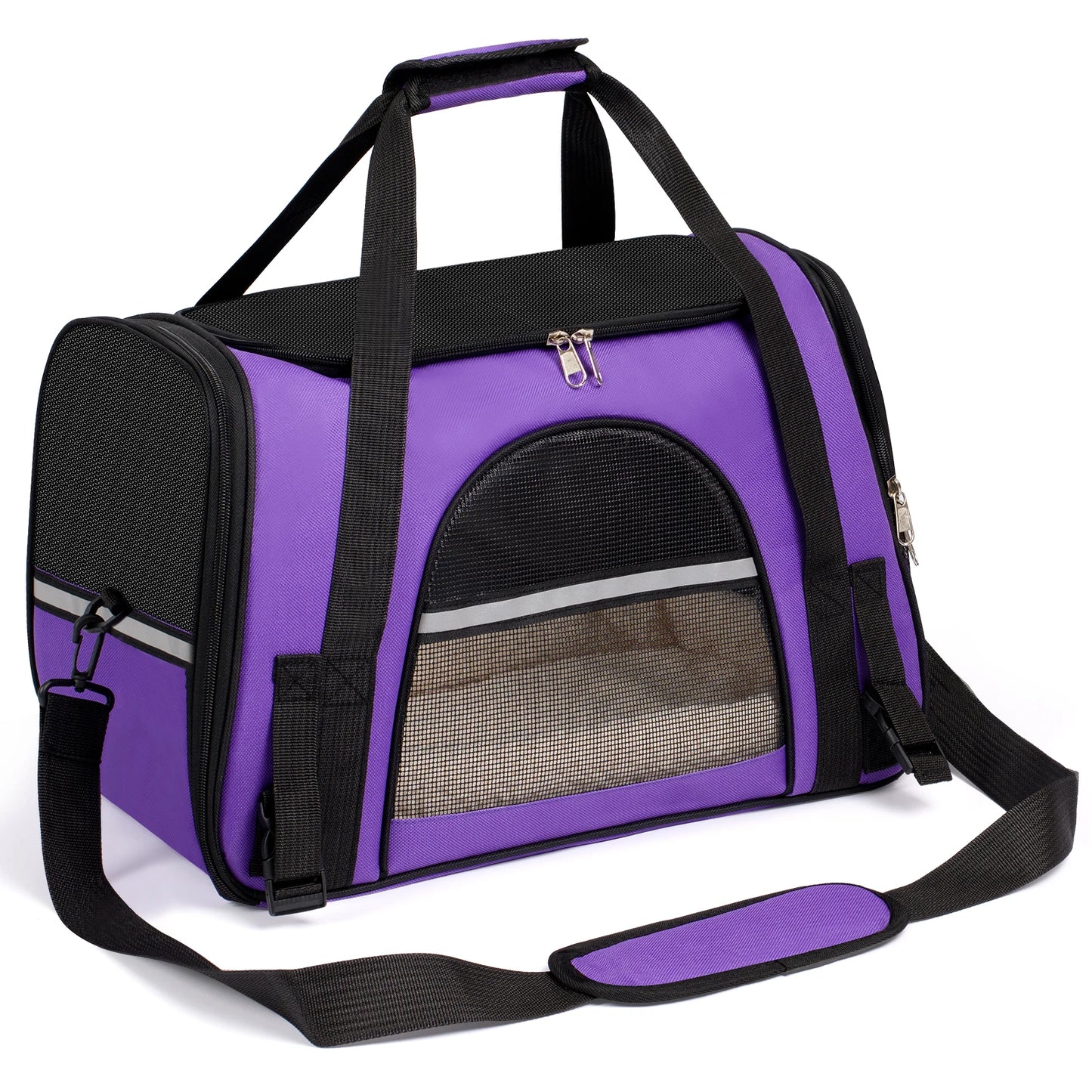 Soft-Sided Pet Carrier Bag – Airline Approved, Foldable Travel Bag for Cats & Small Dogs Up to 15 lbs