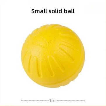 EVA Foam Dog Toy Ball – Floating, Bite-Resistant Rope Ball with Pull Ring for Fetch, Training & Teething