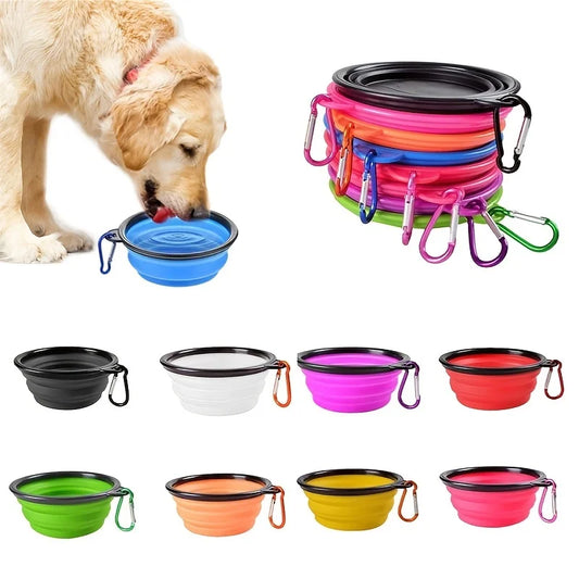 Collapsible Pet Bowl – Portable Silicone Food & Water Bowl for Cats & Dogs