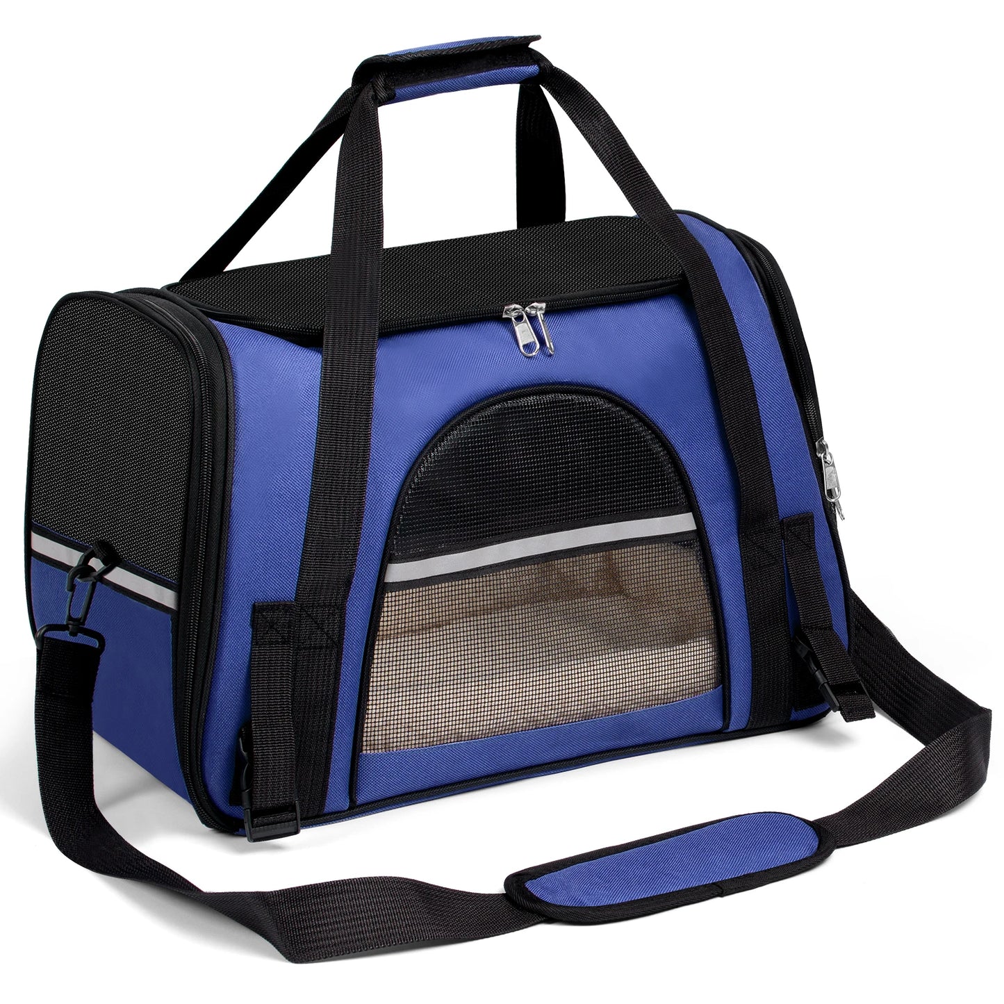 Soft-Sided Pet Carrier Bag – Airline Approved, Foldable Travel Bag for Cats & Small Dogs Up to 15 lbs
