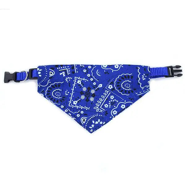 Adjustable Pet Bandana Collar with Bow Tie