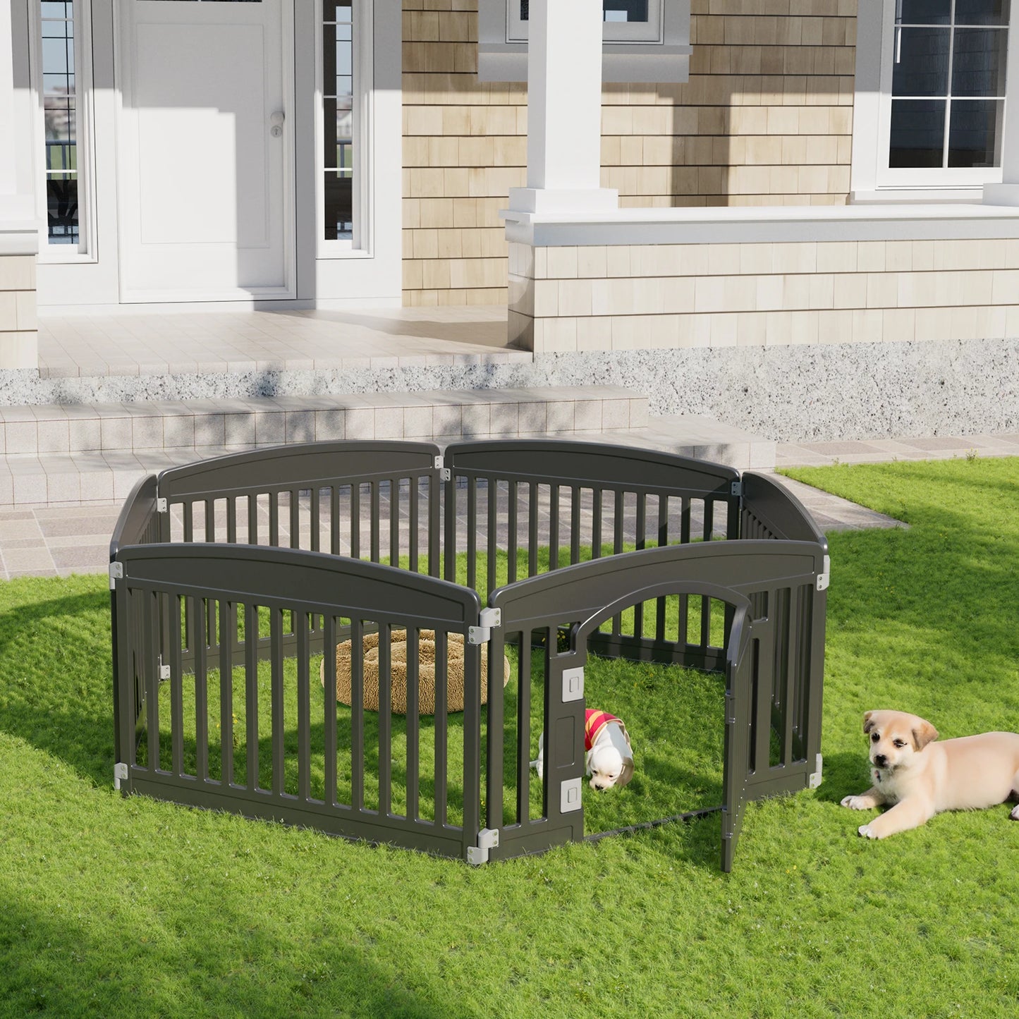 Expandable Dog Playpen – 6 Panel Folding Pet Fence