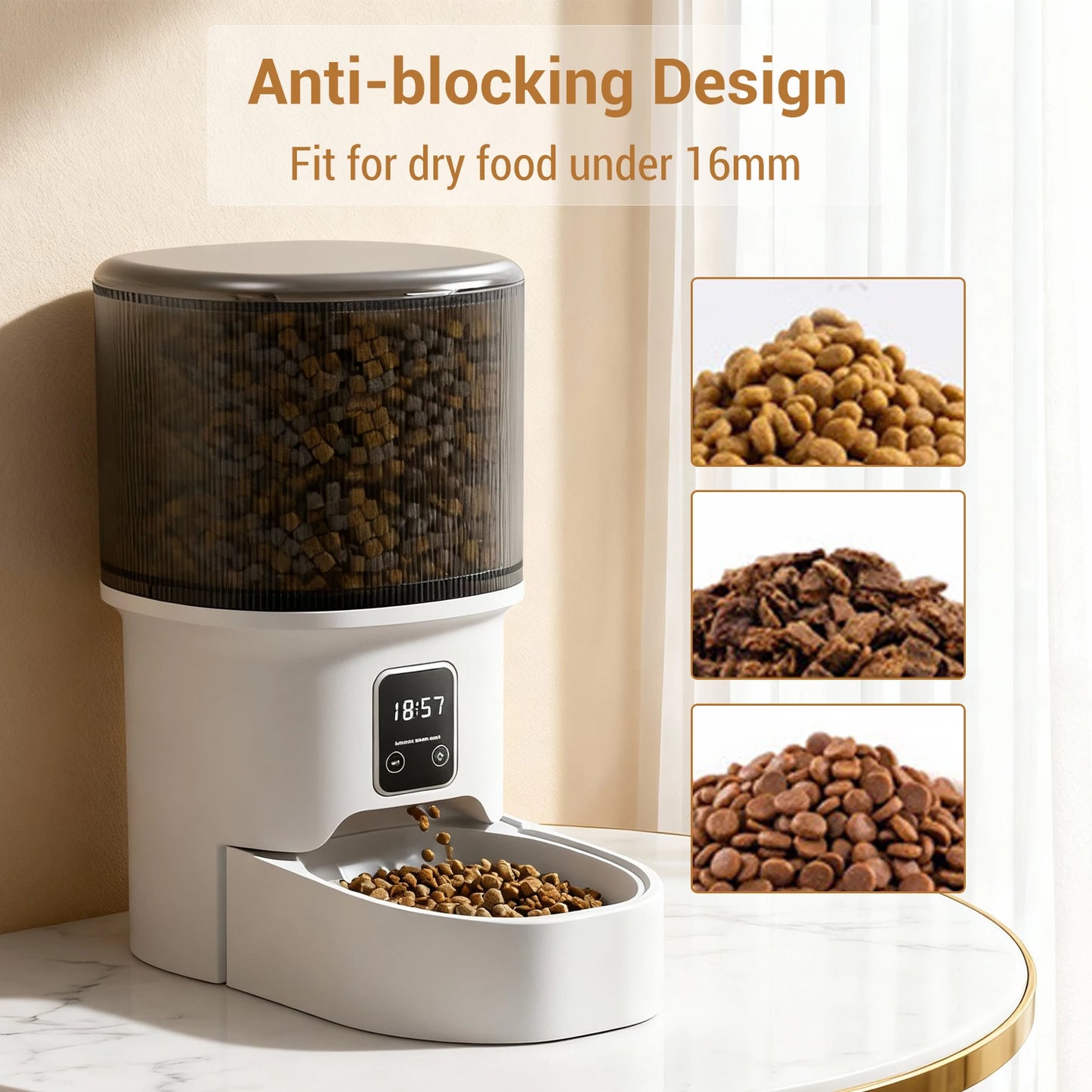 Automatic Pet Feeder – 4L Programmable Dispenser with Timer & Portion Control for Cats & Small Dogs