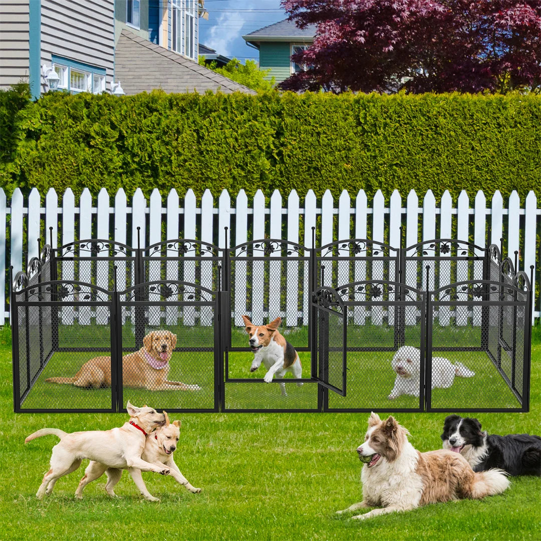 8-Panel Heavy Duty Dog Playpen – Indoor & Outdoor