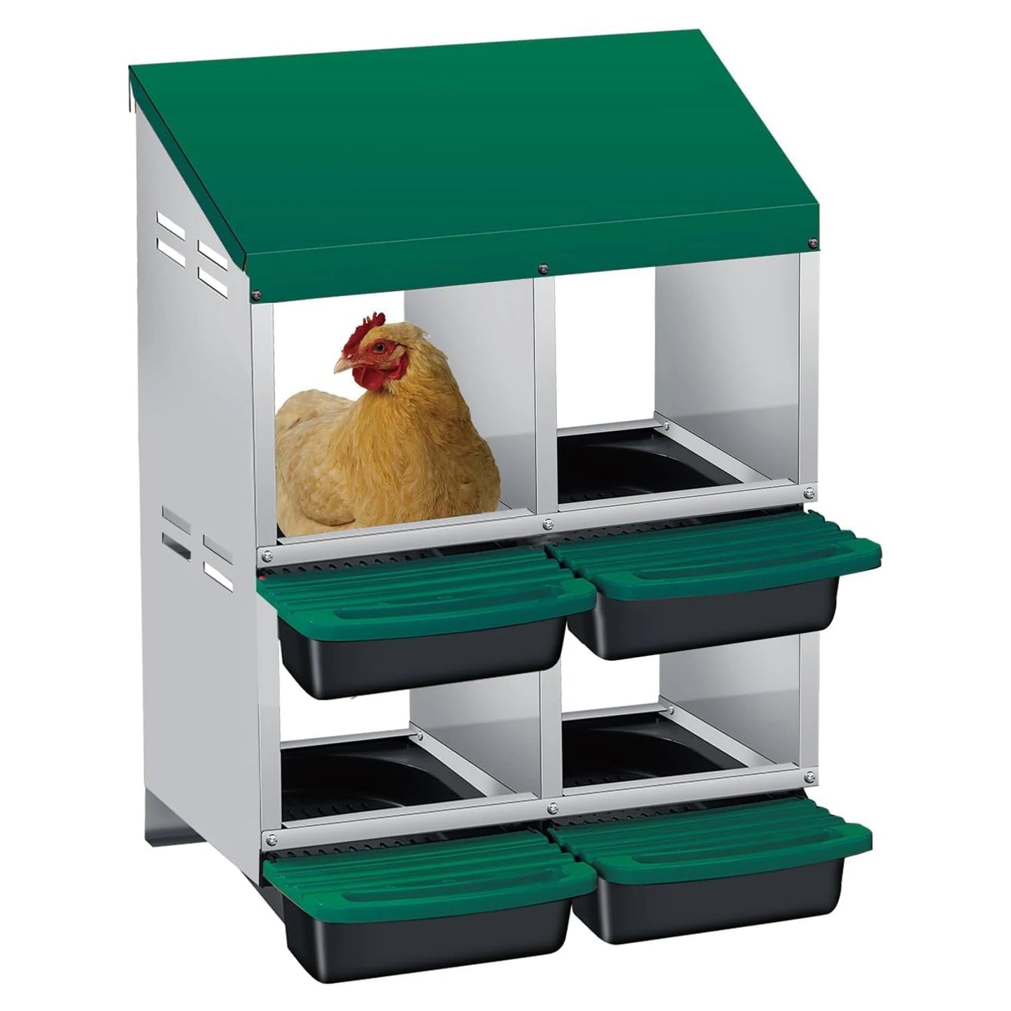 Automatic Roll-Out Chicken Nesting Box