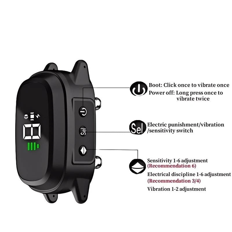 Rechargeable Anti-Bark Vibration Dog Collar