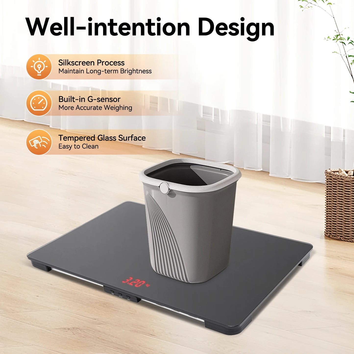 Digital Pet Scale – 100kg Capacity with LCD Display for Dogs, Cats & Small Animals