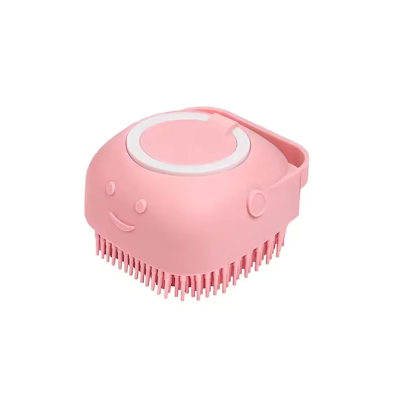 Silicone Pet Bath Massage Brush for Dogs & Cats