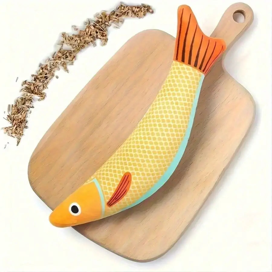 Realistic Fish Cat Kicker Toy – Sound-Producing Interactive Plush for Indoor Cats