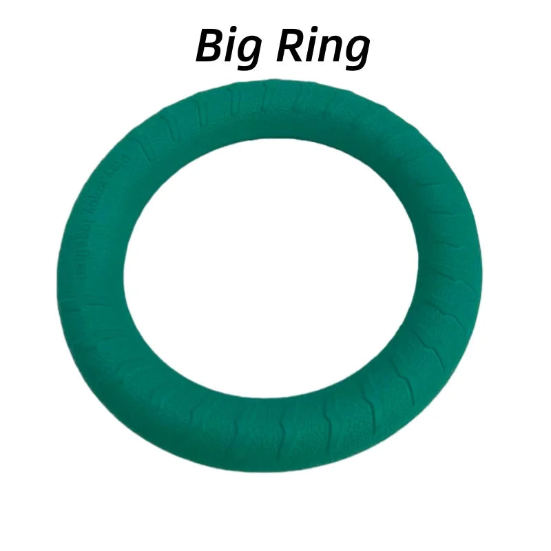 EVA Foam Dog Toy Ball – Floating, Bite-Resistant Rope Ball with Pull Ring for Fetch, Training & Teething