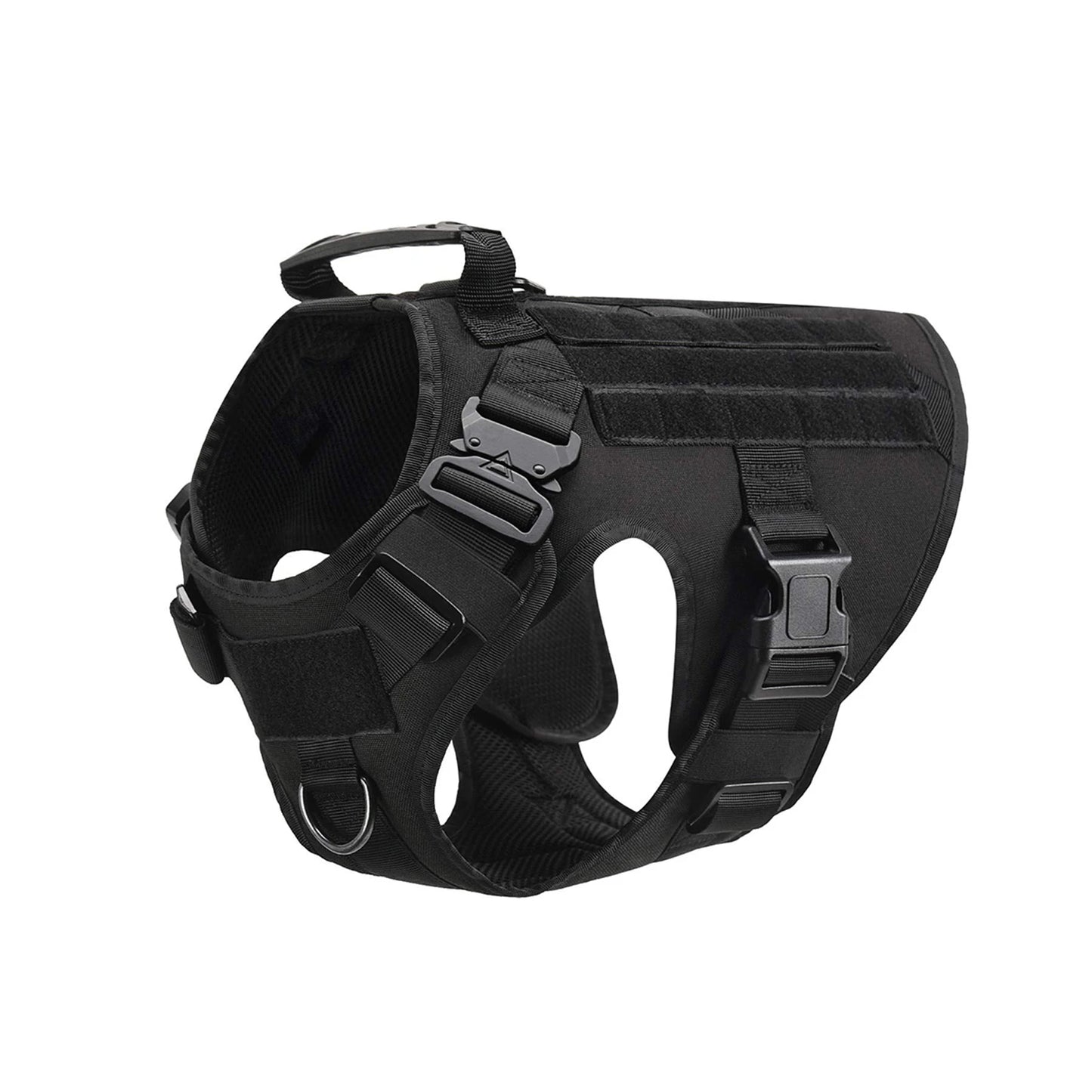 Tactical Dog Harness with Leash & MOLLE Pouches