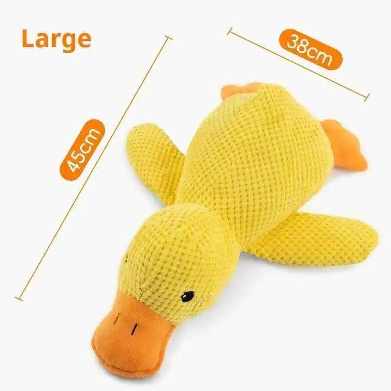 Squeaky Plush Duck Dog Toy – Bite-Resistant Chew & Sleep Companion