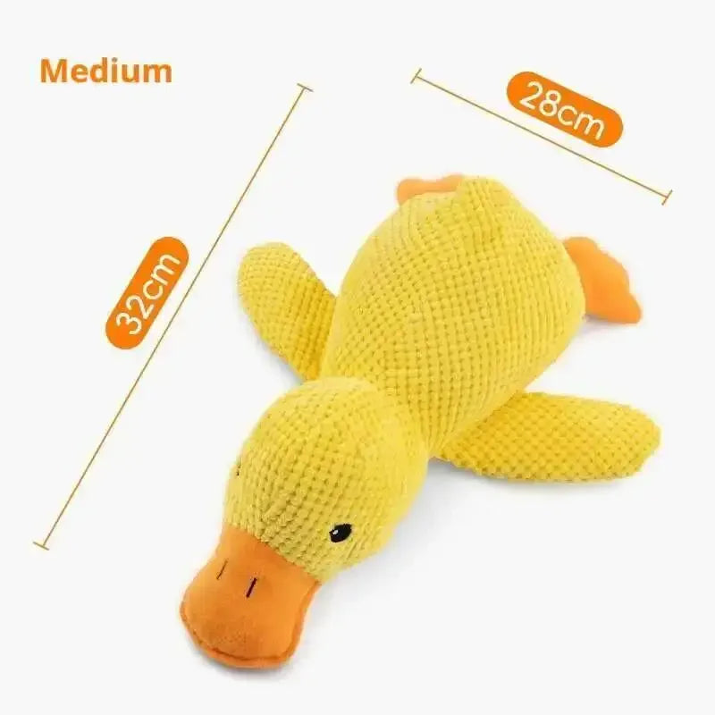 Squeaky Plush Duck Dog Toy – Bite-Resistant Chew & Sleep Companion