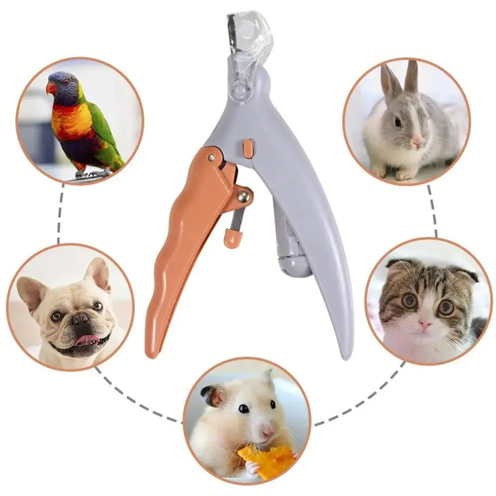 Pet Nail Clipper with LED Light – Professional Grooming Scissors for Cats & Dogs