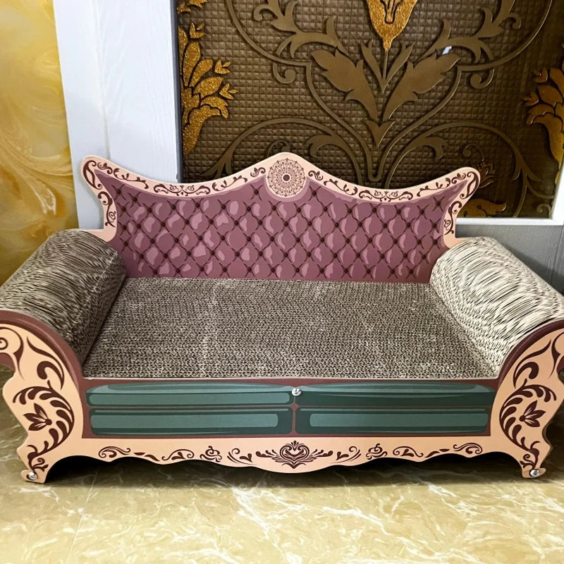 L-Shaped Cat Scratch Board & Bed