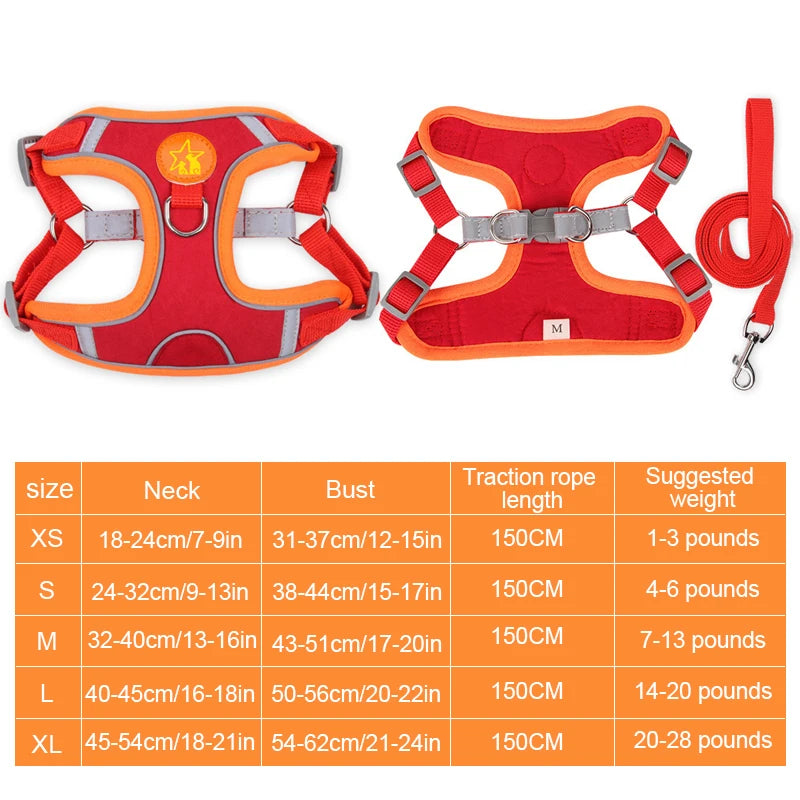 Reflective Mesh Dog Harness