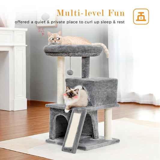 Multilevel Cat Tower with Sisal Posts