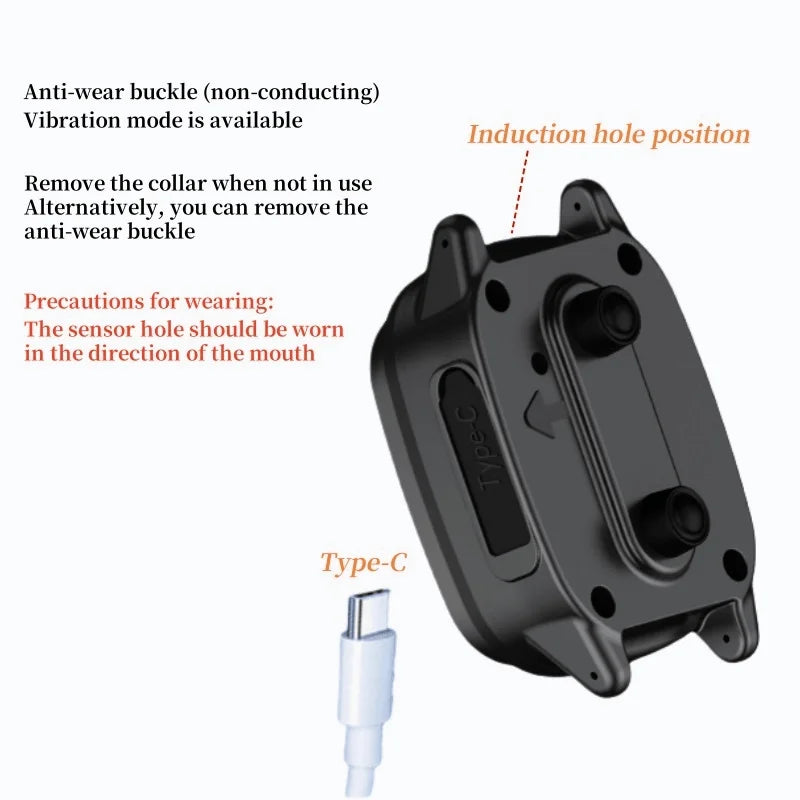 Rechargeable Anti-Bark Vibration Dog Collar