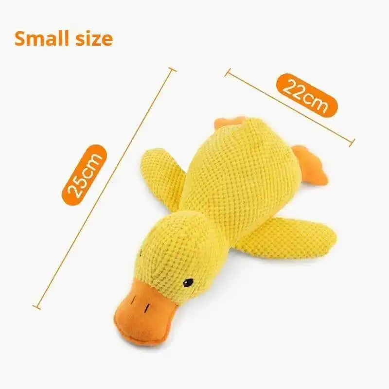 Squeaky Plush Duck Dog Toy – Bite-Resistant Chew & Sleep Companion