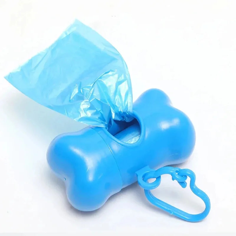 Bone-Shaped Dog Poop Bag Dispenser – Portable Waste Bag Holder for Dog Walks, 7 Colors