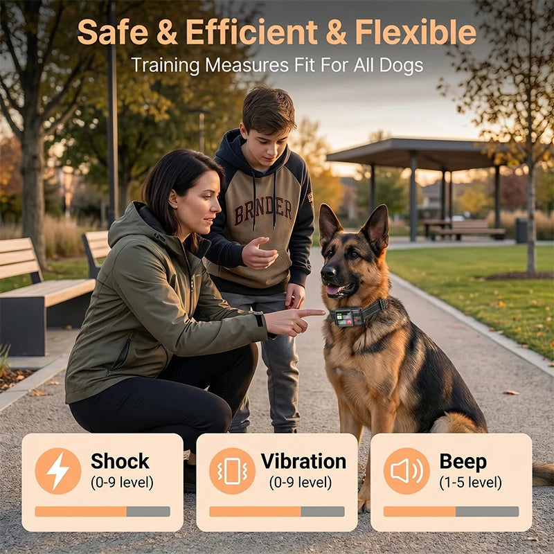 Wireless GPS Dog Fence System – Rechargeable Training Collar with Adjustable Boundary