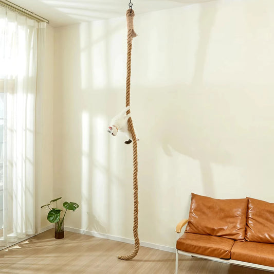 Cat Sisal Climbing Rope & Scratching Post – Indoor Jungle Gym for Climbing, Scratching & Play