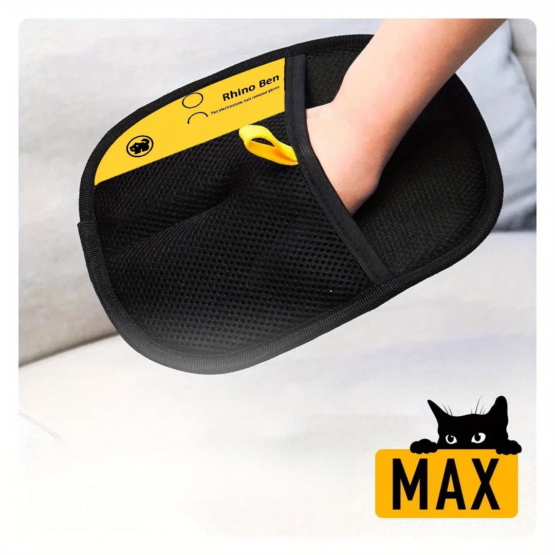 Double-Sided Pet Hair Removal Grooming Gloves